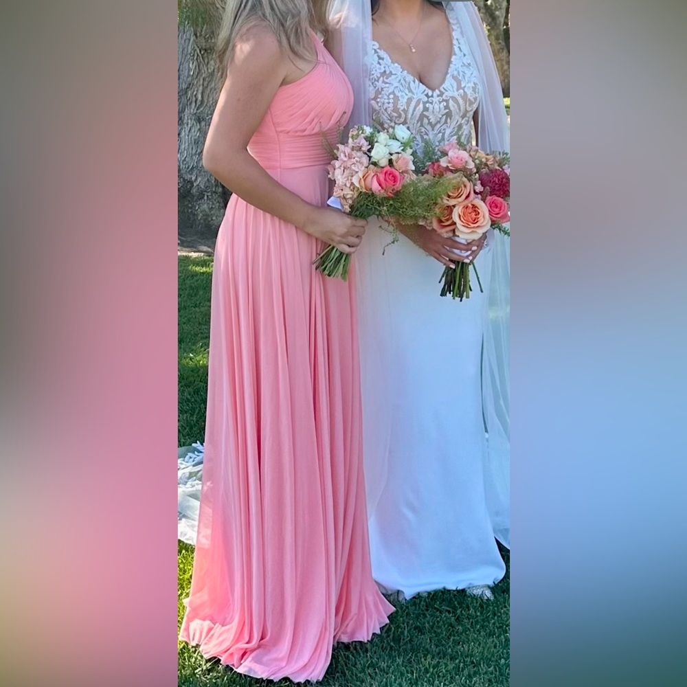 Azazie Charlize Coral dress - Picture 4 of 7